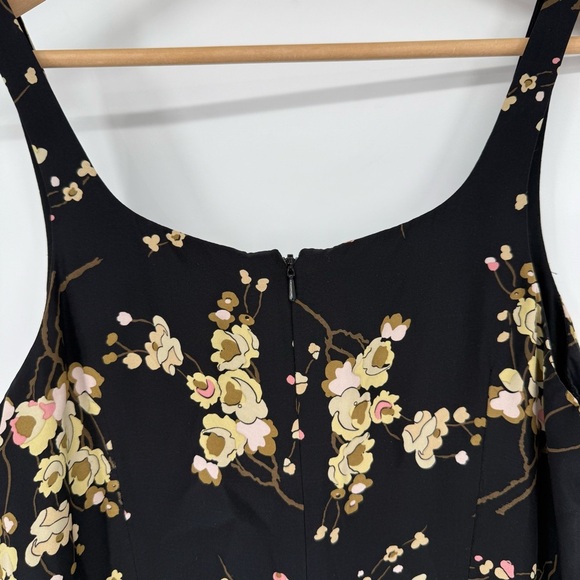 Banana Republic Women’s Shift Dress‎ Size 8 Y2K Dark Romantic Floral Silk Mini - Picture 5 of 13